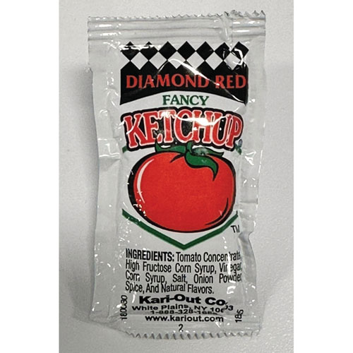 Sauce, Ketchup, 8 g Packet, 1,000/Carton