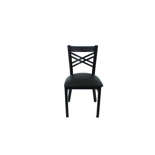 X Series Chair, Supports Up to 300 lb, 18" Seat Height, Black Seat, Black Back, Black Base