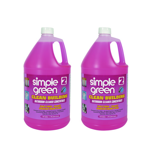 Simple Green® Clean Building Bathroom Cleaner Concentrate, Unscented, 1 Gal Bottle, 2/Carton
