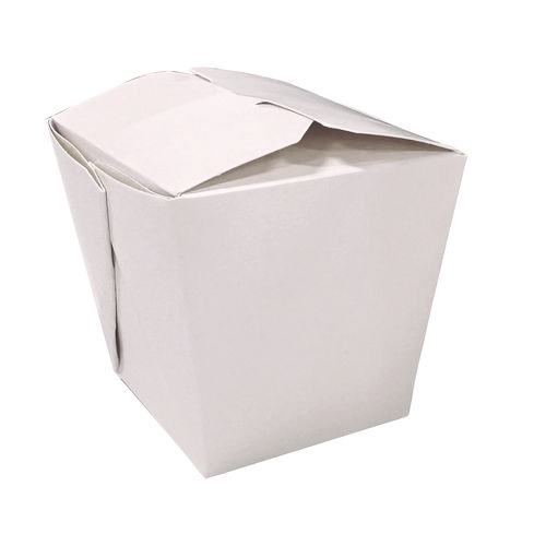 Image of Food Pail, 16 oz, 3.63 x 3 x 3.5, White, Paper, 400/Carton
