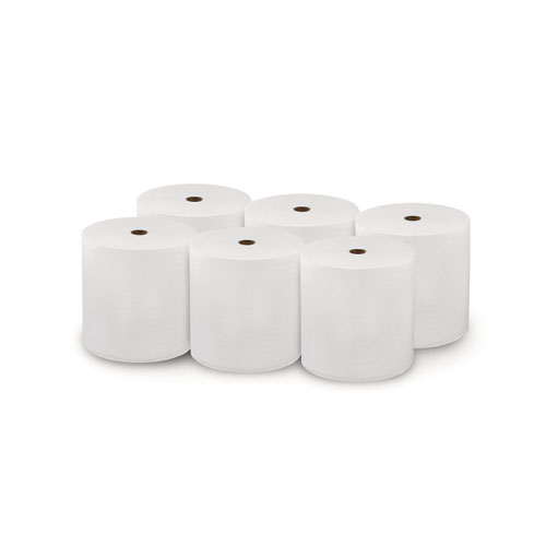 Hard Wound Roll Towel, 1-Ply, 7" x 800 ft, White, 6 Rolls/Carton