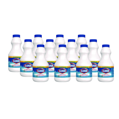 Regular Bleach with CloroMax Technology, 24 oz Bottle, 12/Carton