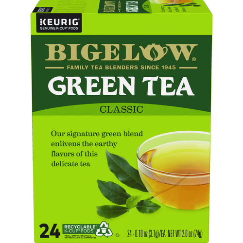 Image of Bigelow® Green Tea K-Cup Pack, 24/Box, 4 Box/Carton
