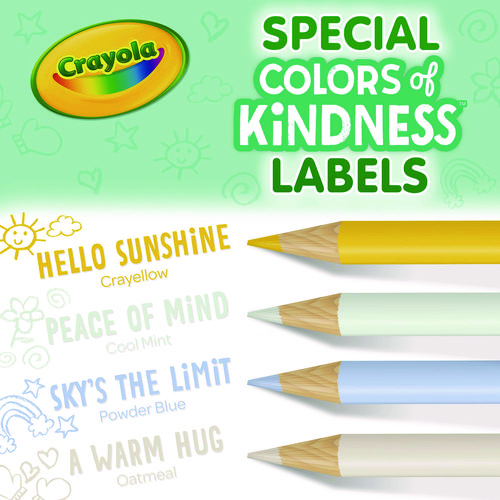 Colors of Kindness Colored Pencils, Assorted Lead and Barrel Colors, 12/Box