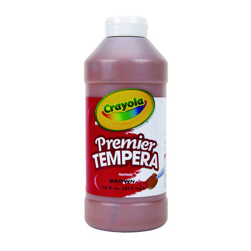 Premier Tempera Paint, Brown, 16 oz Bottle
