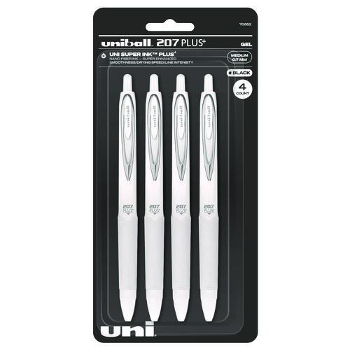 Uni-Ball 207 PLUS+ Gelstifte, 0.7 Mm, Rot – Packung Mit 12 Stück, Wasser- Und Lichtbeständig