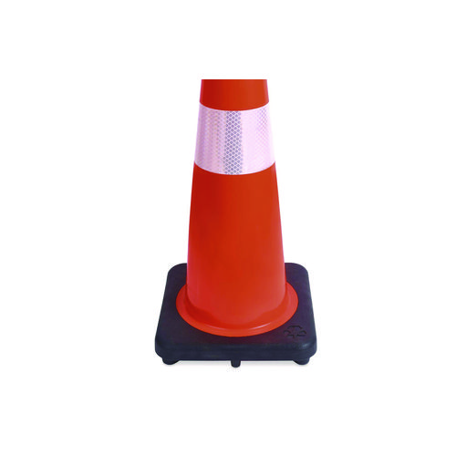 Tatco Traffic Cone, 14.5 x 1 x 36, Orange/Silver