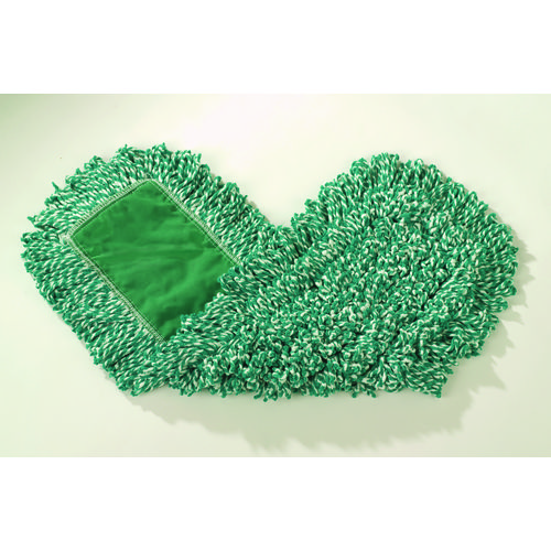 Microfiber Loop Dust Mop, 24" x 5", Green, 12/Carton