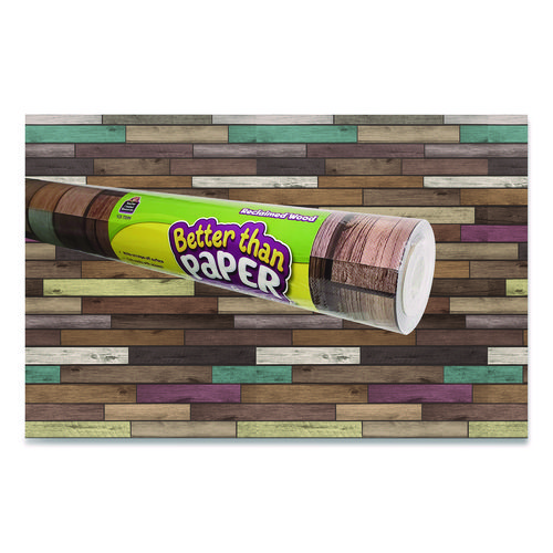 Better Than Paper Bulletin Board Roll, 4 ft x 12 ft, Reclaimed Wood