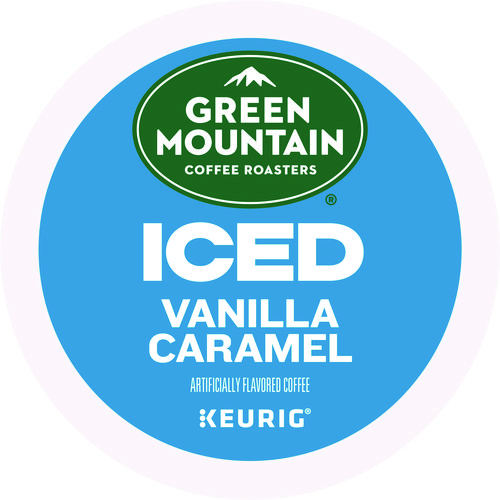 Vanilla Caramel Brew Over Ice Coffee K-Cups, 24/Box