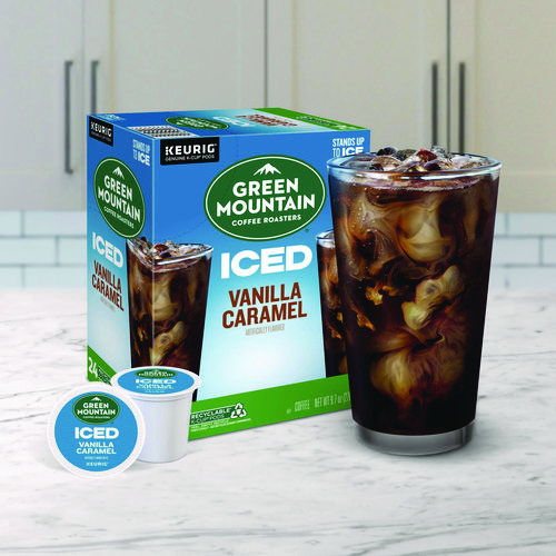 Vanilla Caramel Brew Over Ice Coffee K-Cups, 24/Box