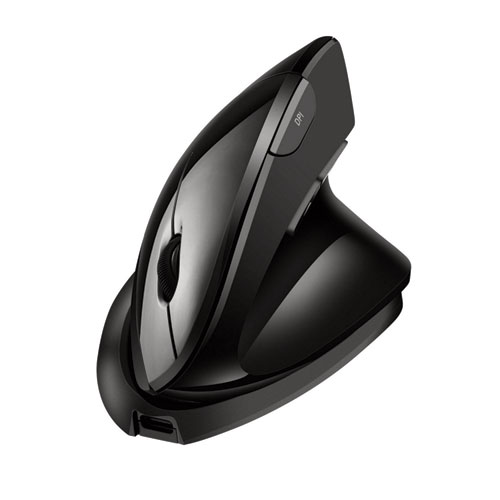 iMouse V30 Wireless Adjustable Vertical Ergonomic Mouse-TAA, 2.4 GHz/30 ft Wireless Range, Right Hand Use, Black