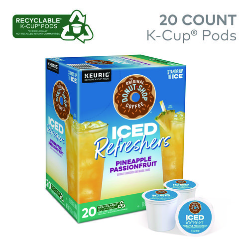 ICED Refreshers K-Cup Pods, Passion Fruit, 20/Box