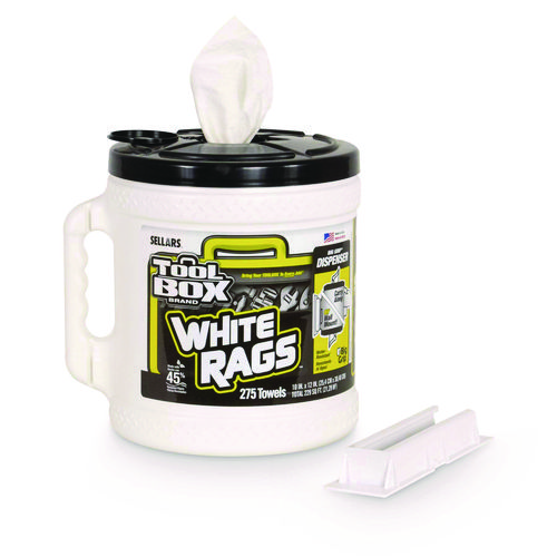 Z300 Wipers Big Grip Dispenser, 1-Ply, 10 x 12, White, 2/Carton