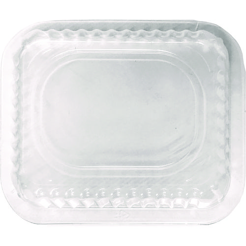 Plastic Dome Lids, Fits 1 lb Oblong Pan, Clear, 1,000/Carton