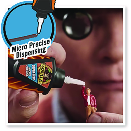 Super Glue Micro Precise, 0.18 oz, Dries Clear