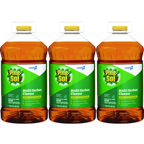 Multi-Surface Cleaner Disinfectant, Pine, 144oz Bottle, 3 Bottles/Carton