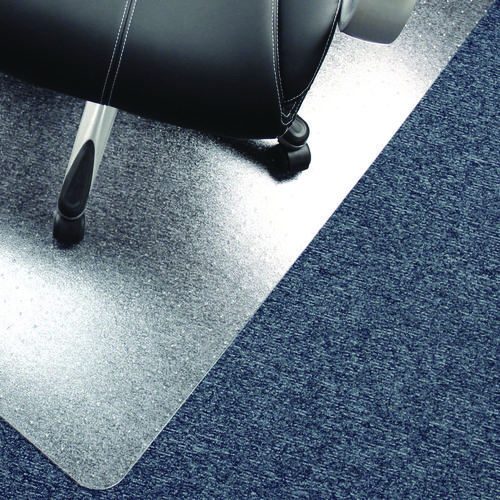 Cleartex Advantagemat Phthalate Free PVC Chair Mat for Low Pile Carpets, 45" w x 53" l, Clear