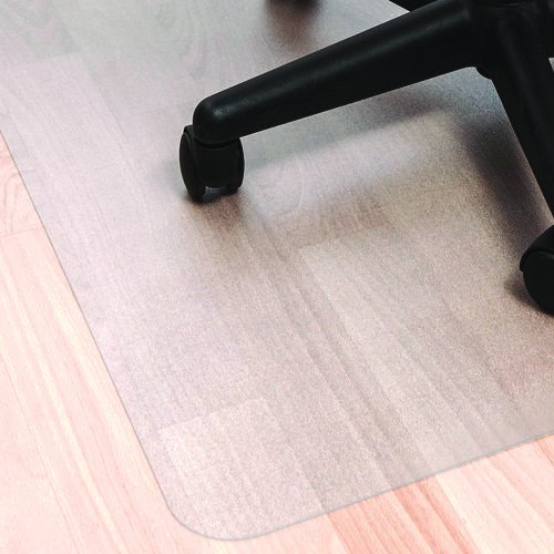 Ecotex Marlon BioPlus Rectangular Polycarbonate Chair Mat for Hard Floors, Rectangular, 29" w x 47" l, Clear