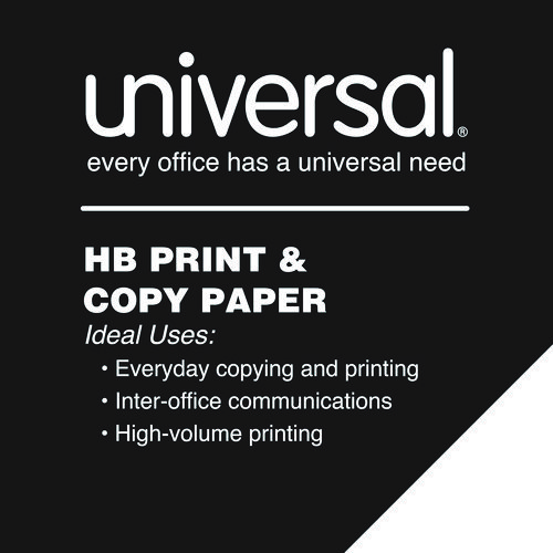 High-Bright Multipurpose Paper, 20 lb Bond Weight, 8.5 x 11, White, 500 Sheets/Ream, 10 Reams/Carton, 40 Cartons/Pallet