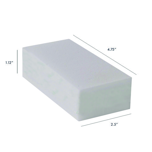 Melamine Block Erasing Sponge, 4.75 x, 2.65, 1.12" Thick, White, 24/Carton