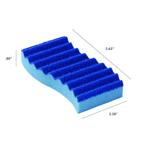 Scrubex Scrub Sponge, 5.63 x 3.38, 0.88" Thick, Blue, 40/Carton