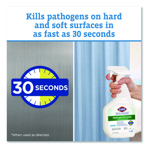 Hydrogen-Peroxide Cleaner/Disinfectant, 1 gal Bottle, 4/Carton