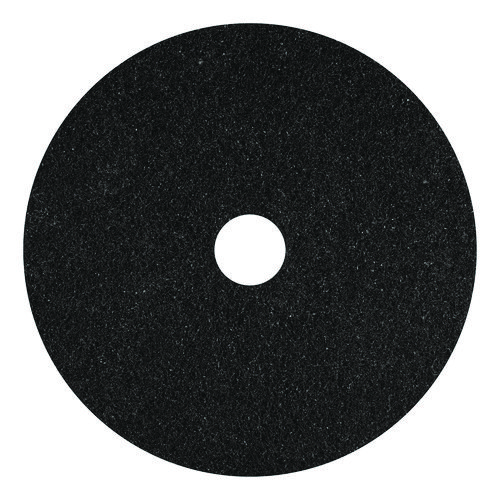 Stripping Pads, 12" Diameter, Black, 5/Carton