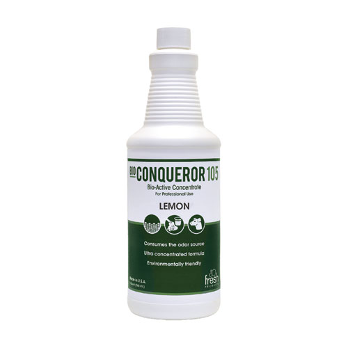 Bio Conqueror 105 Enzymatic Odor Counteractant Concentrate, Citrus, 32 oz Bottle, 12/Carton