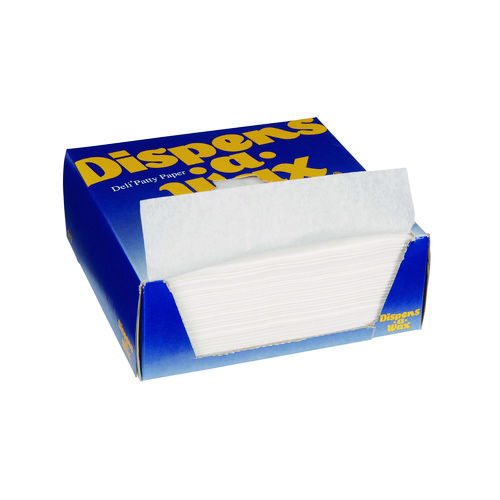 Dispens-A-Wax Waxed Deli Patty Paper, 5.5, x, 5.5, 1,000 Sheets/Box, 24 Boxes/Carton