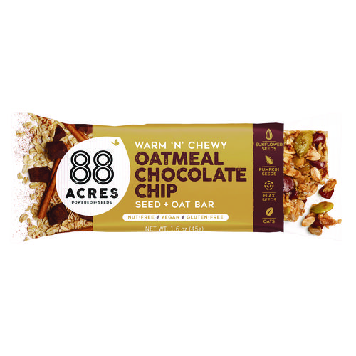 Warm 'N Chewy Gluten-Free Oatmeal/Chocolate Chip Seed and Oat Bar, 1.6 oz Bar, 9/Box