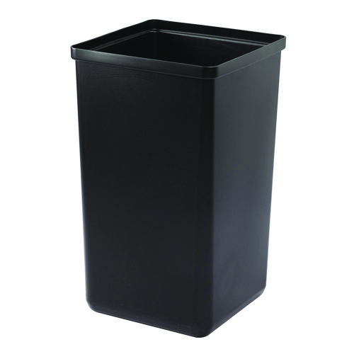 29 Gallon Trash/Recycling Cans, Steel, Blue Cans/Bottles Recycling and Green Compost Can w/Mixed Lid, Black Trash Can Sq Lid