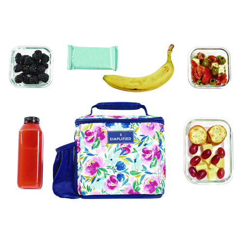 Simplified Lunch Bag, 9.25 x 5 x 9, Multicolor Floral