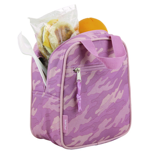 Bijoux Lunch Bag, 7.5 x 4.25 x 9, Pink Camo