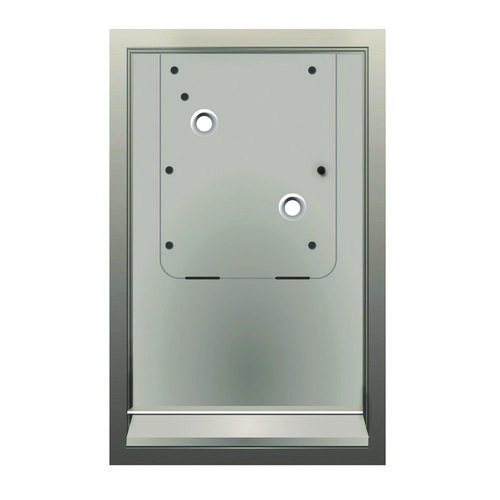 Hemlock Recess Wall Kit, 3.38 x 16.38 x 26, Stainless Steel