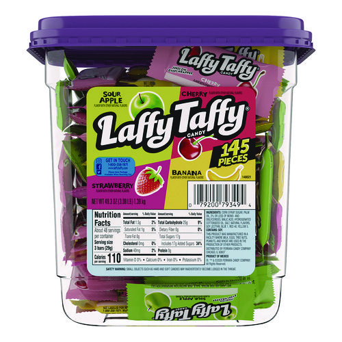 Laffy Taffy Assorted Pack, 49.3 oz Tub