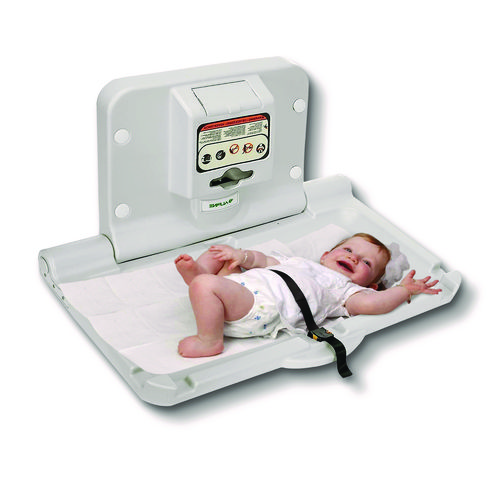 Compact Horizontal Baby Changing Station, 32 x 18, White