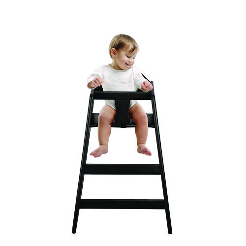 Wooden Stackable High Chair, Supports Up to 50 lbs, 29.02" h, Espresso, 2/Pack