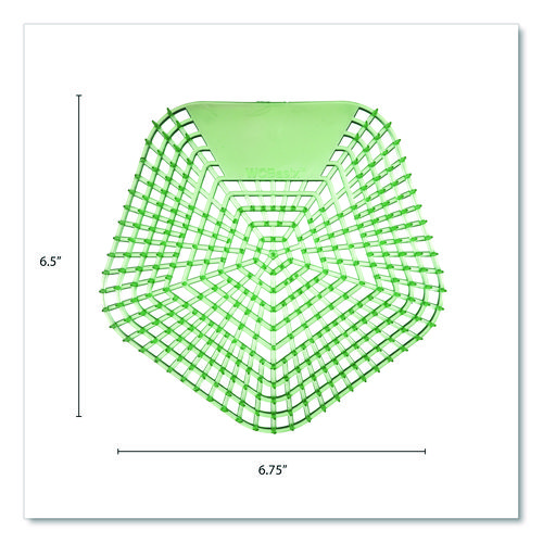WCBasix Urinal Screen, Cucumber Twist Scent, Green, 0.11 oz, 10/Box