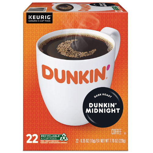 Dunkin Donuts® K-Cup Pods, Original Dark Roast, 22/Box