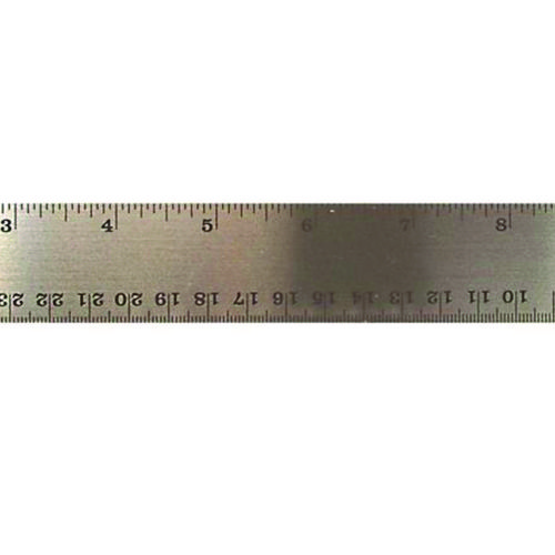 Stainless Steel Ruler, Standard/Metric, 12" Long, Silver, 72/Carton