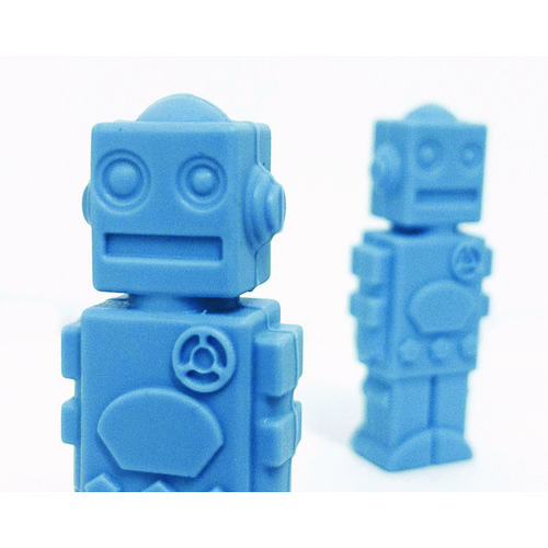 Pencil Topper, Robot, Blue, 24/Carton