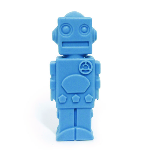 Pencil Topper, Robot, Blue, 24/Carton