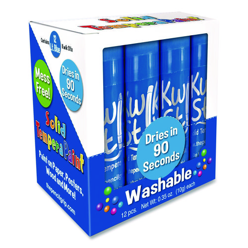 Kwik Stix Single Color Pack, 0.7" x 3.5", Light Blue, 12/Pack, 12 Packs/Carton