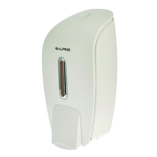 Surface Mounted Soap and Hand Sanitizer Dispenser, 27 oz, 4.1 x 4.6 x 9.6, White