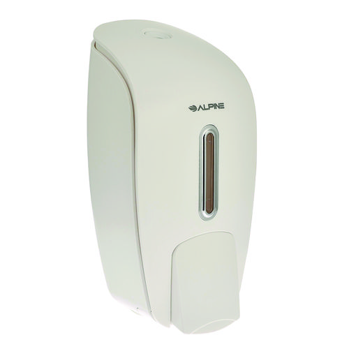 Surface Mounted Soap and Hand Sanitizer Dispenser, 27 oz, 4.1 x 4.6 x 9.6, White