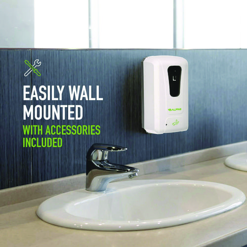 Wall Mount Automatic Foam Hand Sanitizer and Soap Dispenser, 40 oz, 4.48 x 6 x 11.1, White