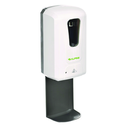 Wall Mount Automatic Foam Hand Sanitizer Soap Dispenser with Drip Tray, 40 oz, 4.48 x 6 x 18.1, White