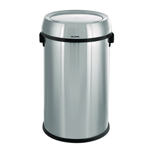 17-Gallon Commercial Stainless Steel Trash popular Bin