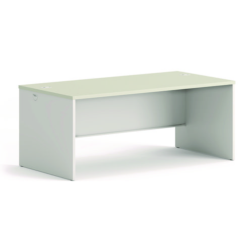 38000 Series Desk Shell, 72" x 36" x 30", Light Gray/Silver